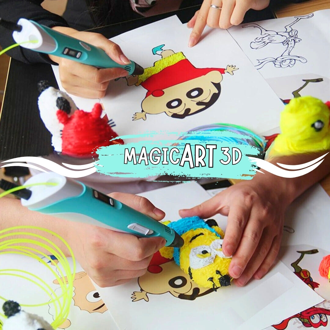 MAGICART®- Lápiz 3D + Filamentos de Regalo